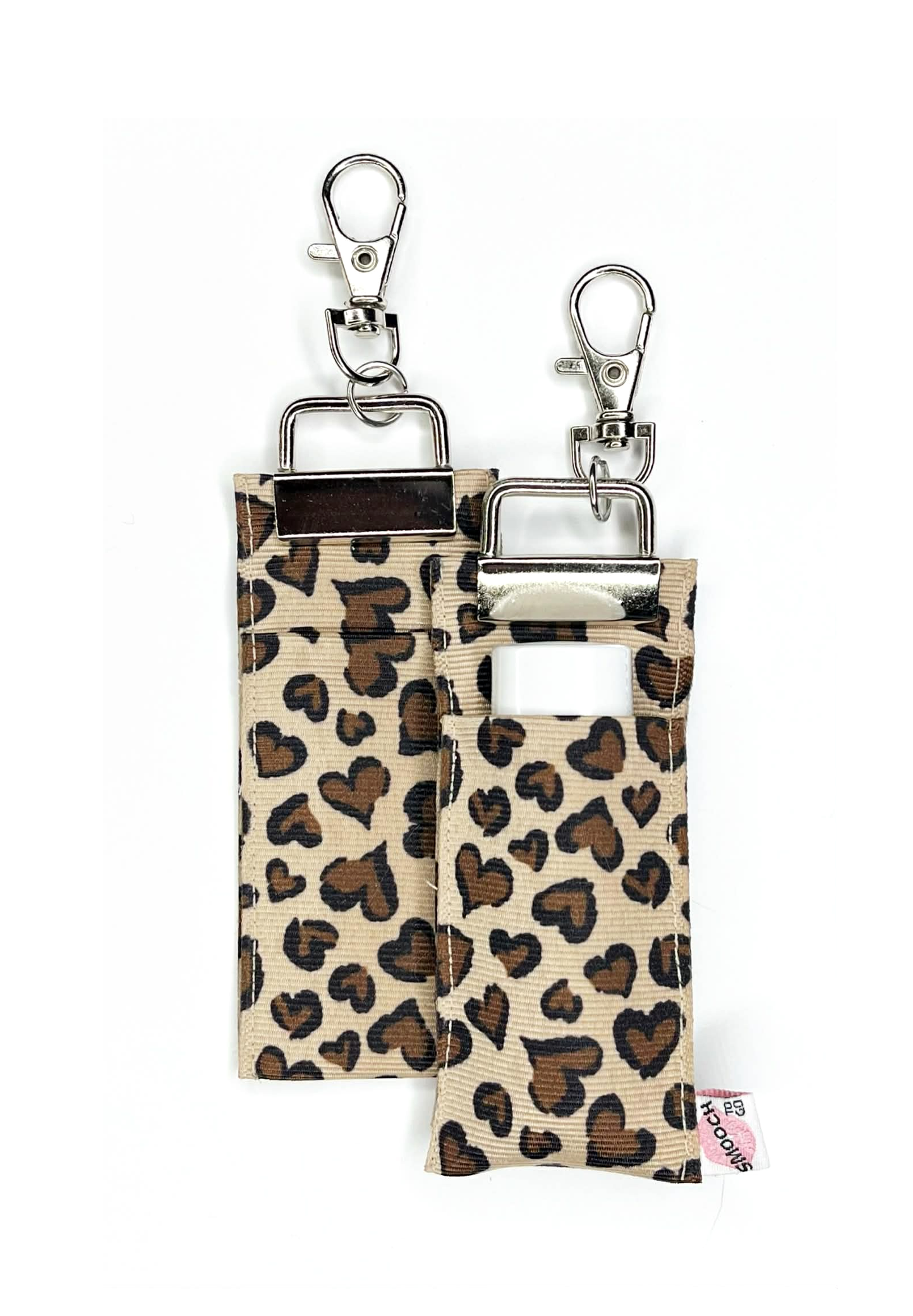 Leopard - Hearts - Lip Balm Holder (Single)