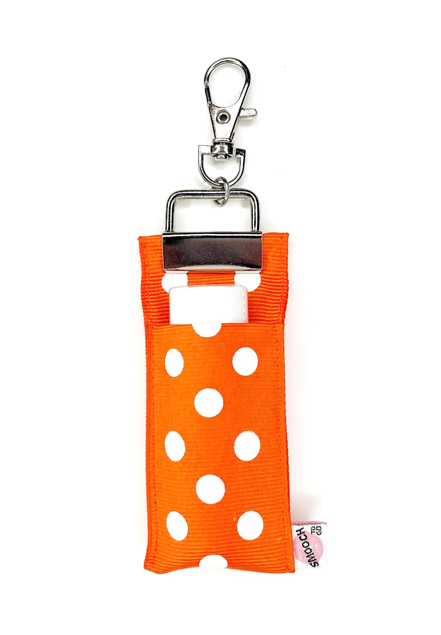 Polka Dot - Orange - Lip Balm Holder