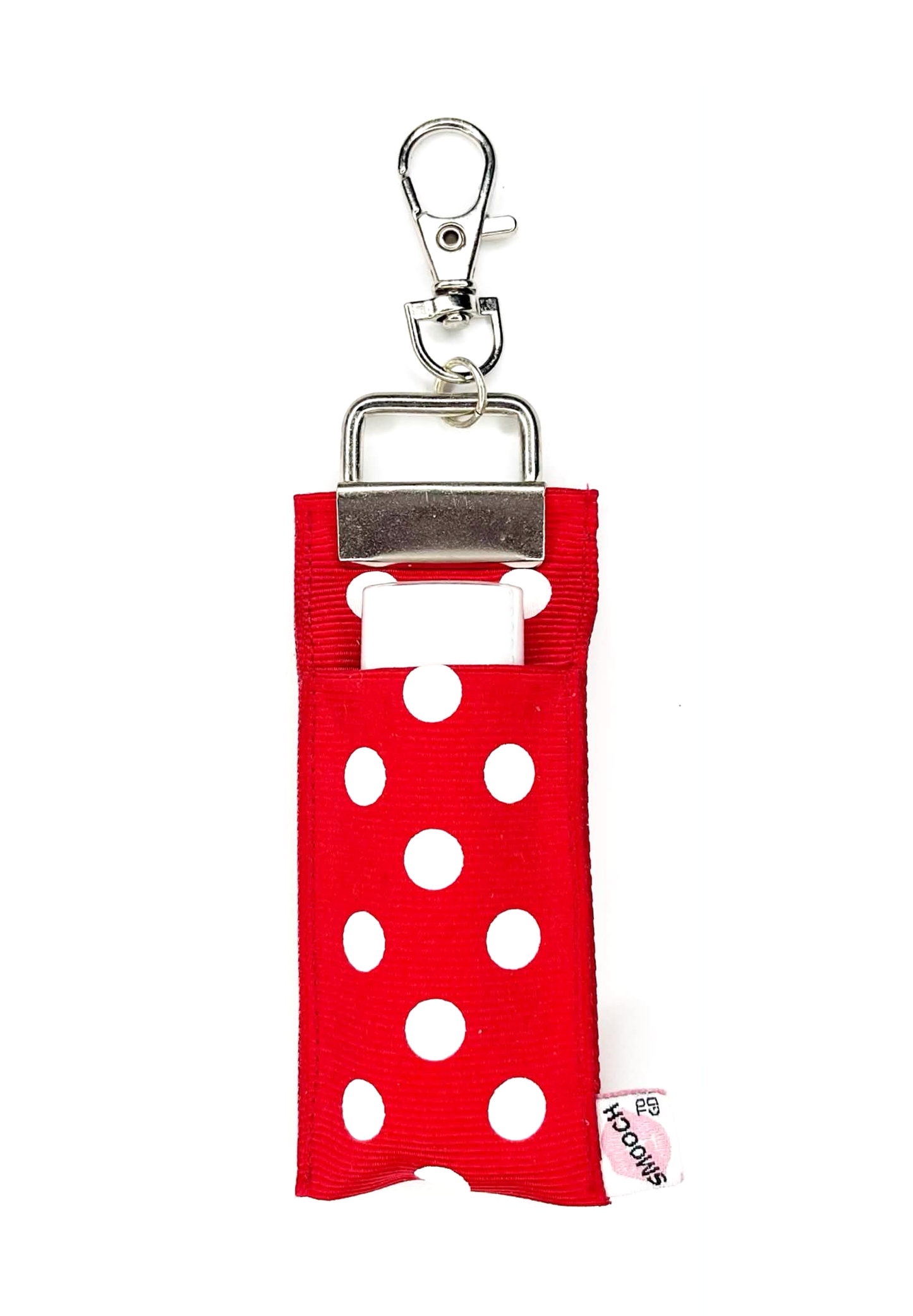 Polka Dot - Red - Lip Balm Holder