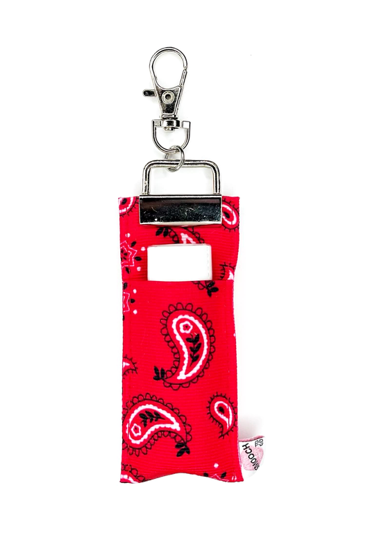 Red Bandanna - Lip Balm Holder