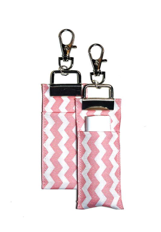 Chevron - Light Pink - Lip Balm Holder (Single)