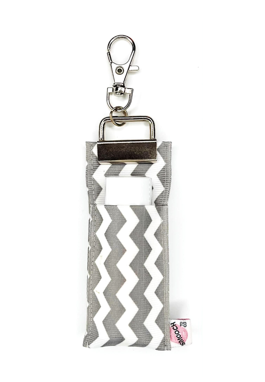 Chevron - Grey - Lip Balm Holder