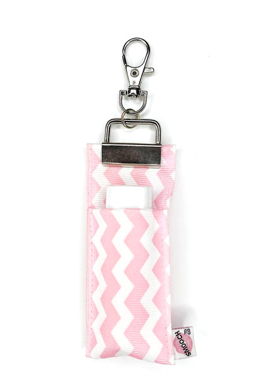 Chevron - Light Pink - Lip Balm Holder