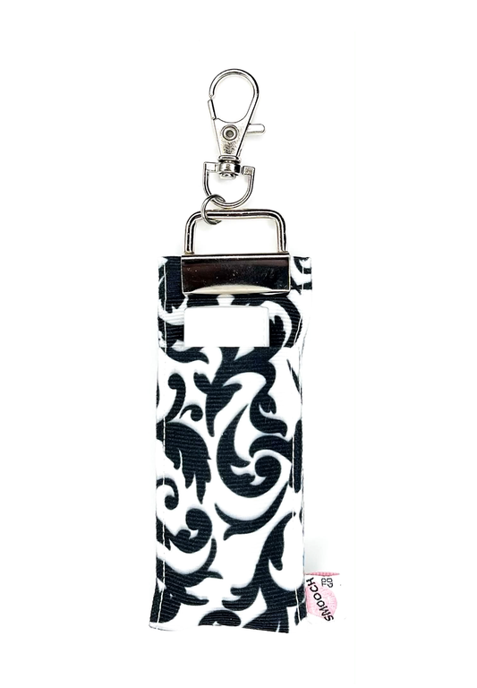 Damask - Black - Lip Balm Holder