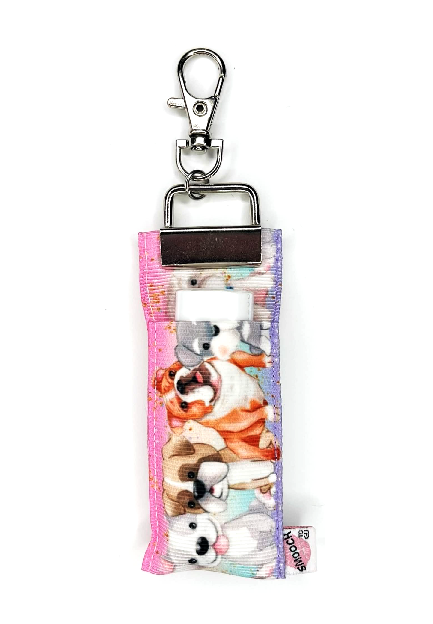Pets - Dogs on Pink - Lip Balm Holder