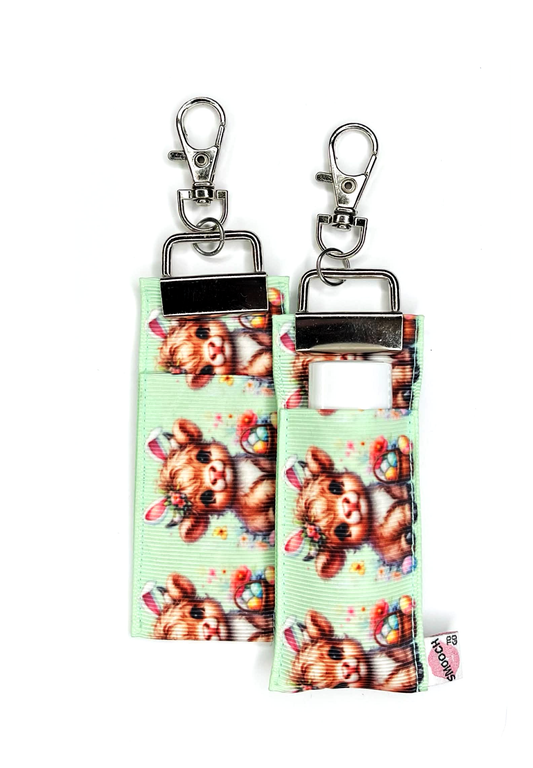 Easter - Cow - Lip Balm Holder (Single)
