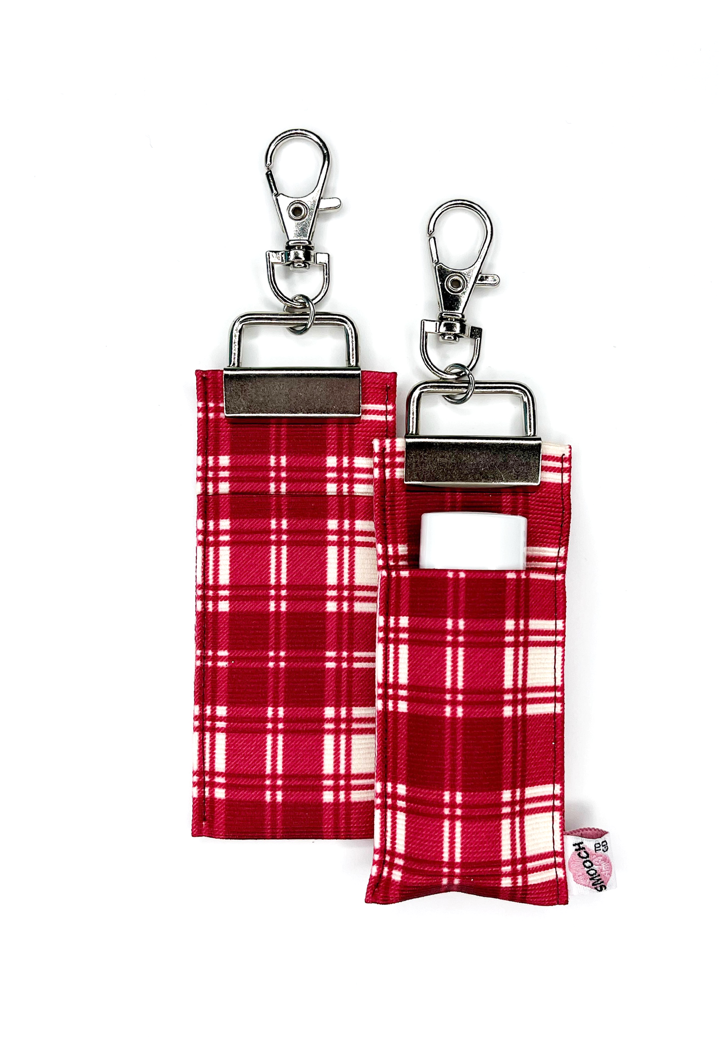 Fall Maroon Flannel - Lip Balm Holder (Single)