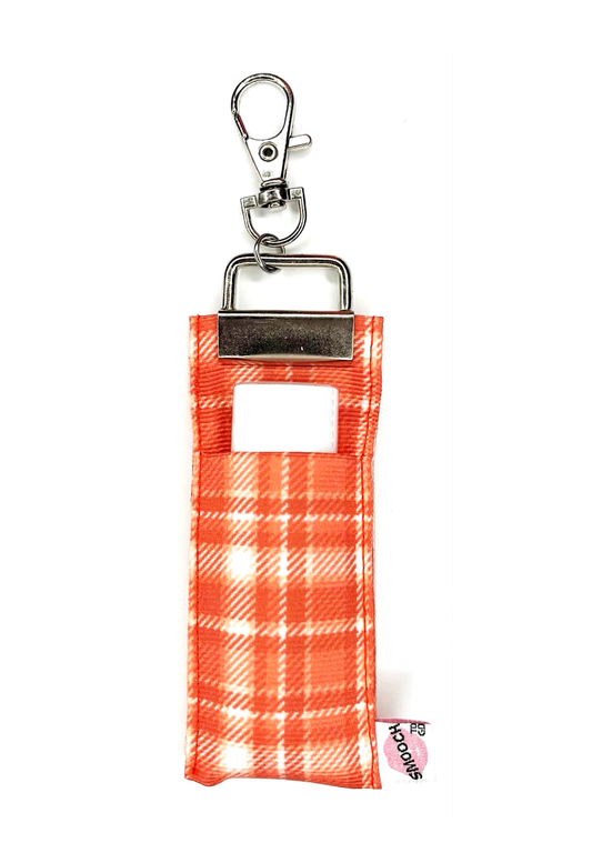 Fall - Orange Flannel - Lip Balm Holder