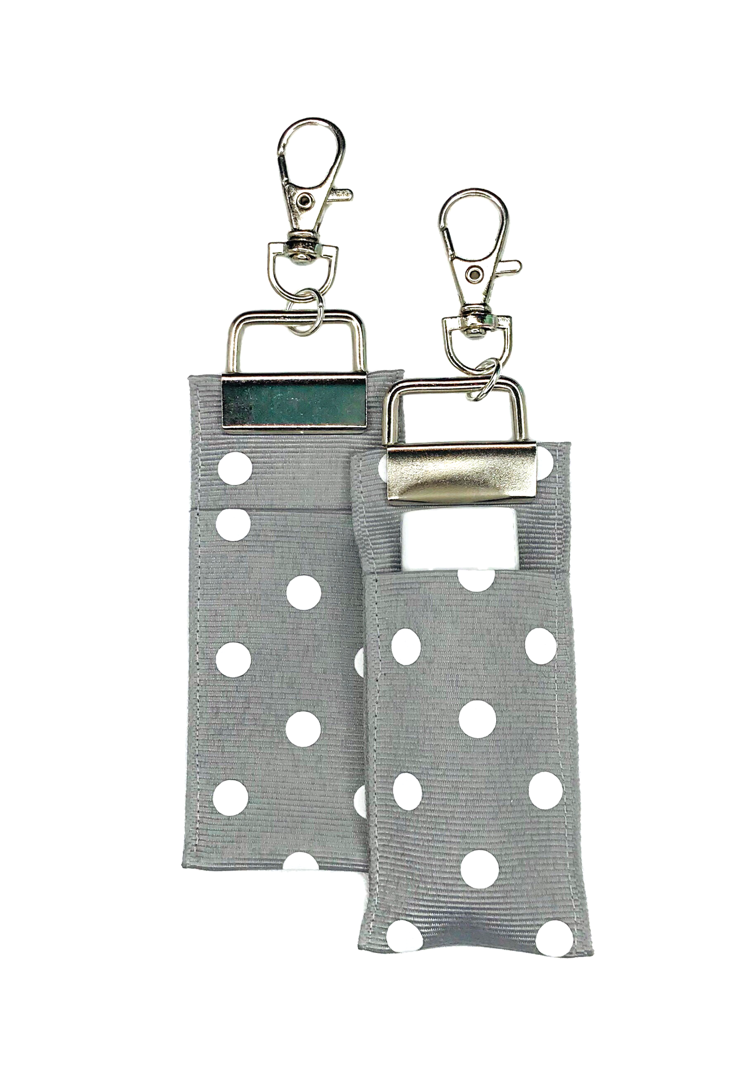 Polka Dot - Grey - Lip Balm Holder (Single)