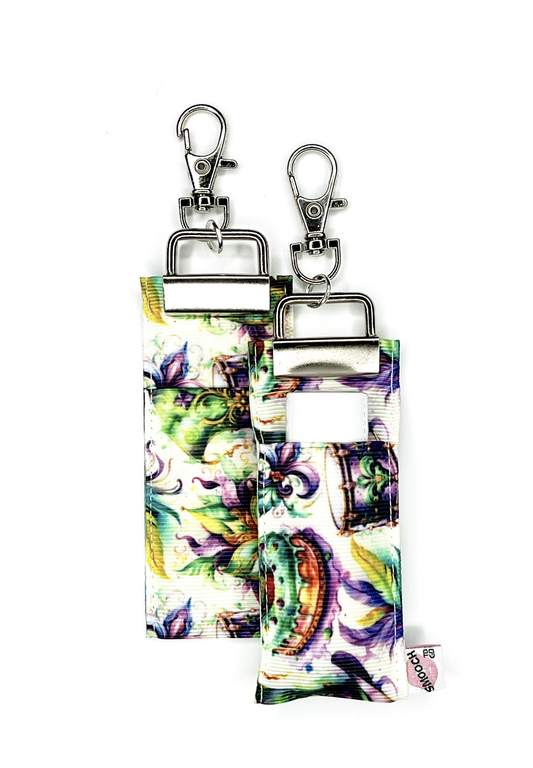 Mardi Gras Water Color - Lip Balm Holder (Single)