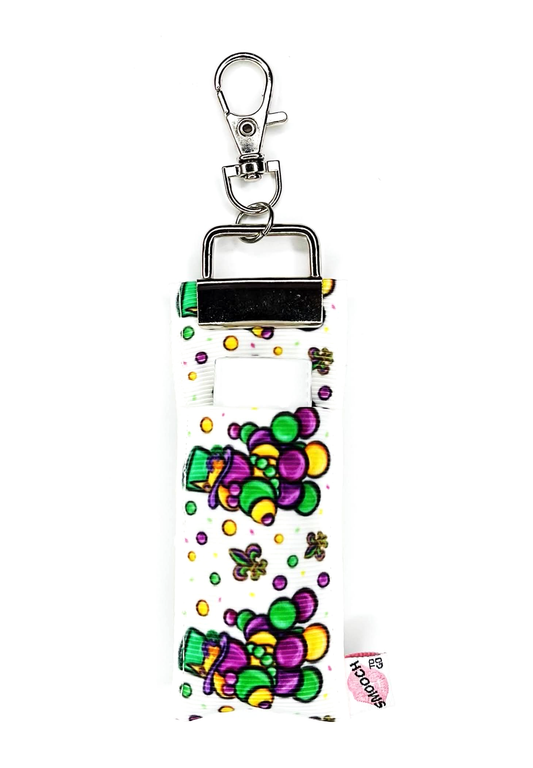 Mardi Gras Bead Dog - Lip Balm Holder