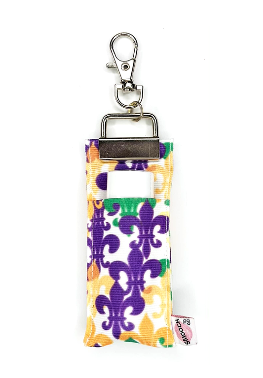 Mardi Gras Large Fleur de Lis - Lip Balm Holder