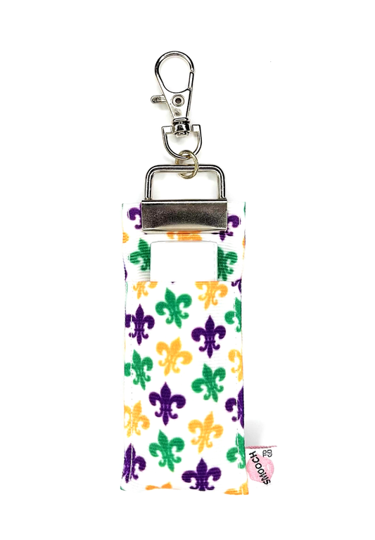 Mardi Gras Small Fleur de Lis - Lip Balm Holder
