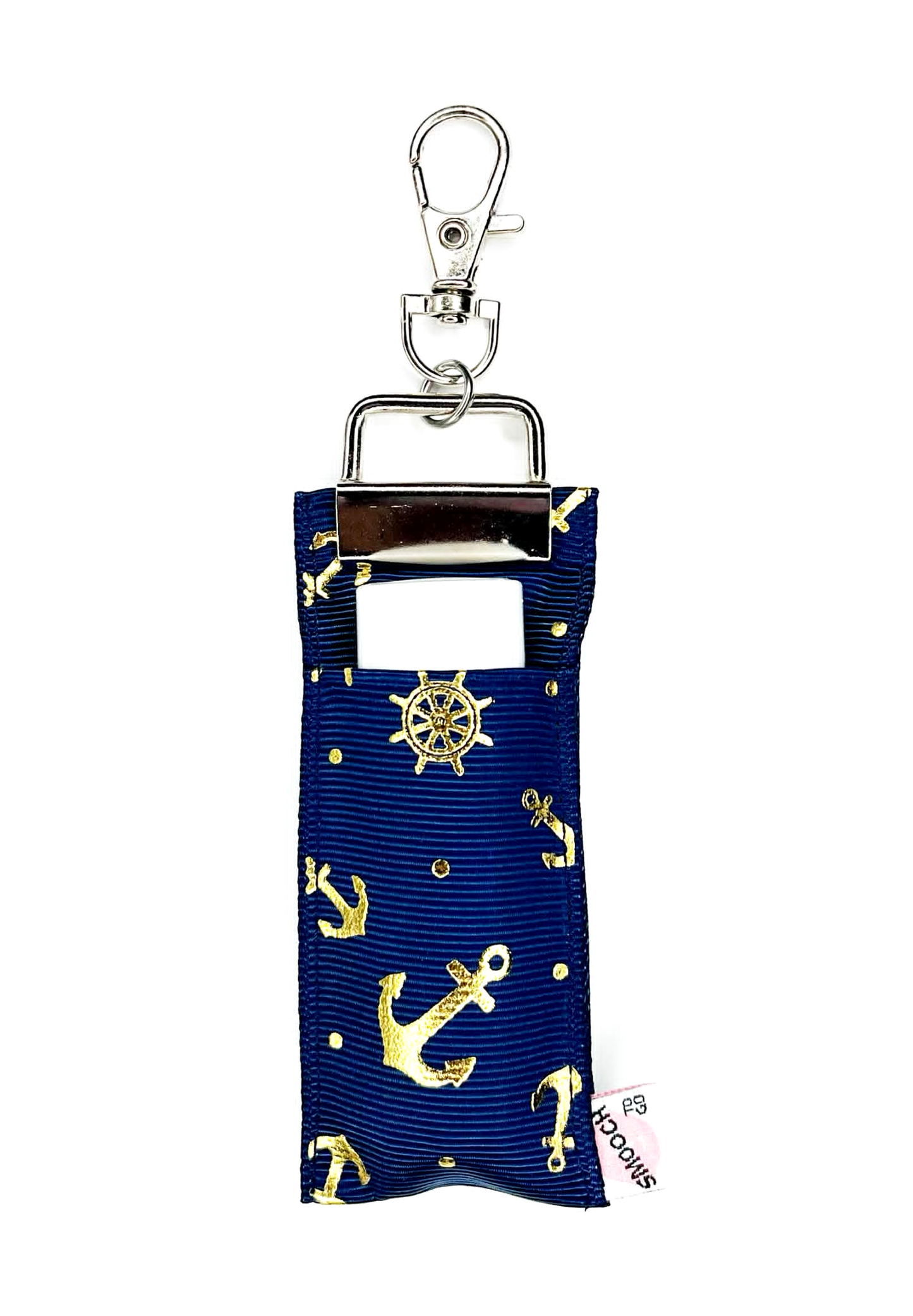 Nautical - Gold Anchors - Lip Balm Holder
