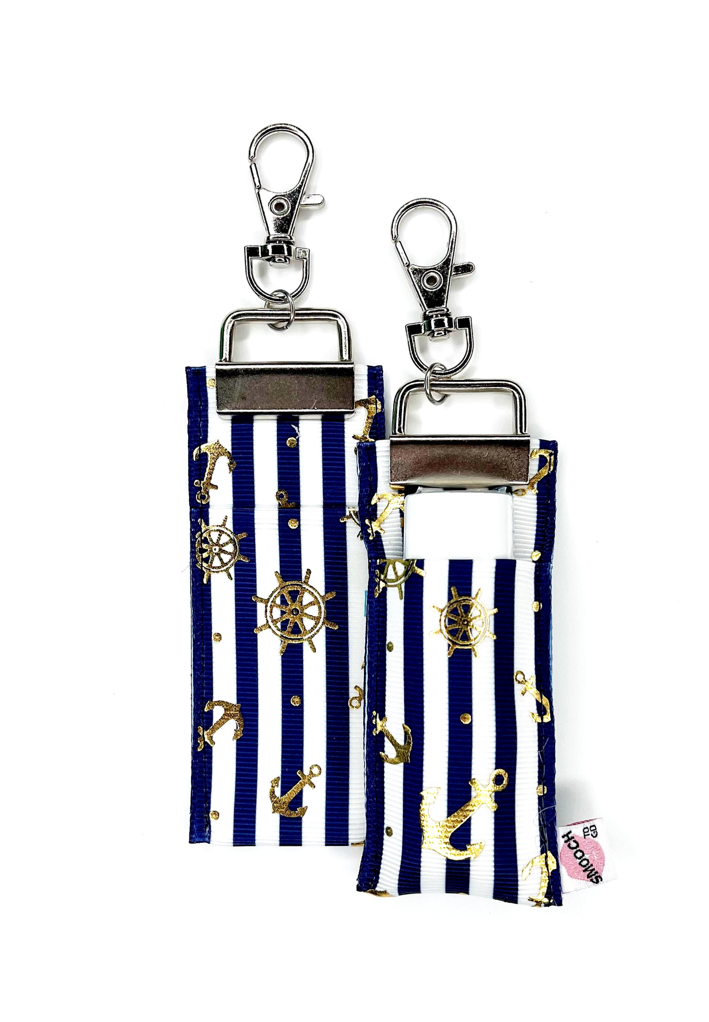 Nautical Stripes - Lip Balm Holder (Single)