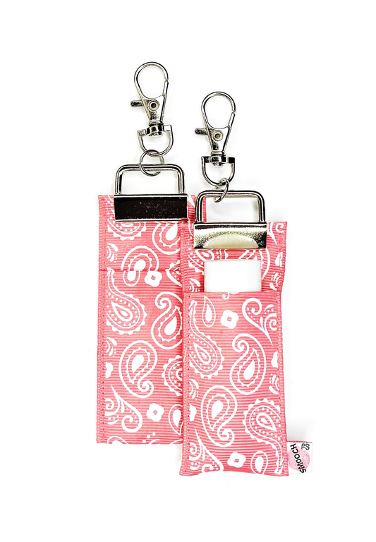 Paisley - Mauve - Lip Balm Holder (Single)