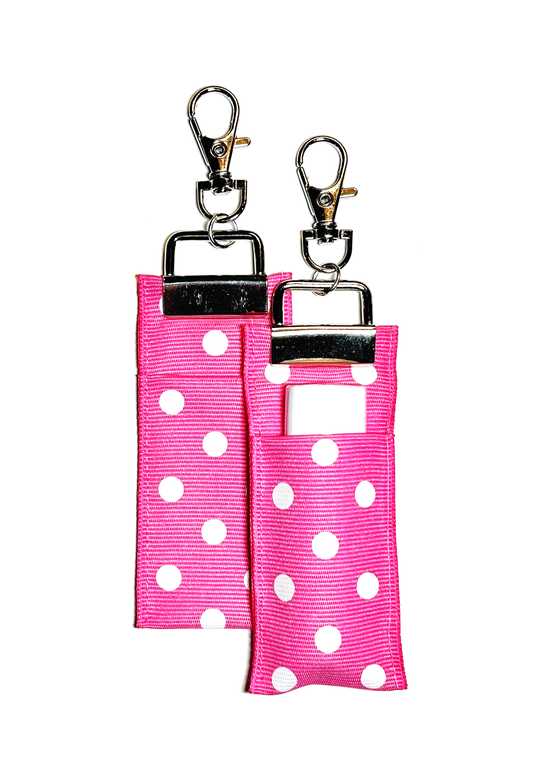 Polka Dot - Bubble Gum - Lip Balm Holder (Single)