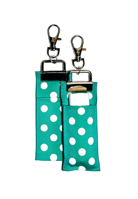 Polka Dot - Lagoon - Lip Balm Holder (Single)