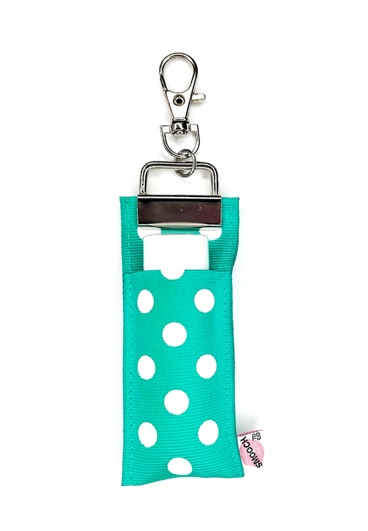 Polka Dot - Lagoon - Lip Balm Holder