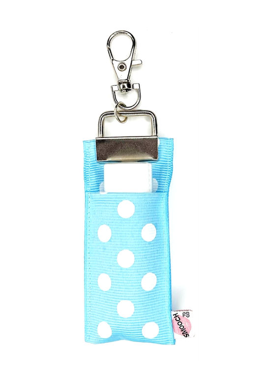 Polka Dot - Light Blue - Lip Balm Holder