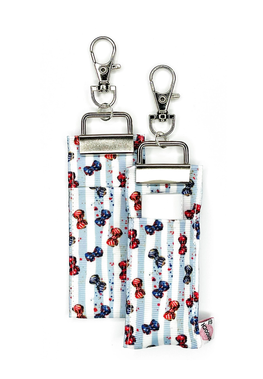 July 4th Bows - Lip Balm Holder (Single)