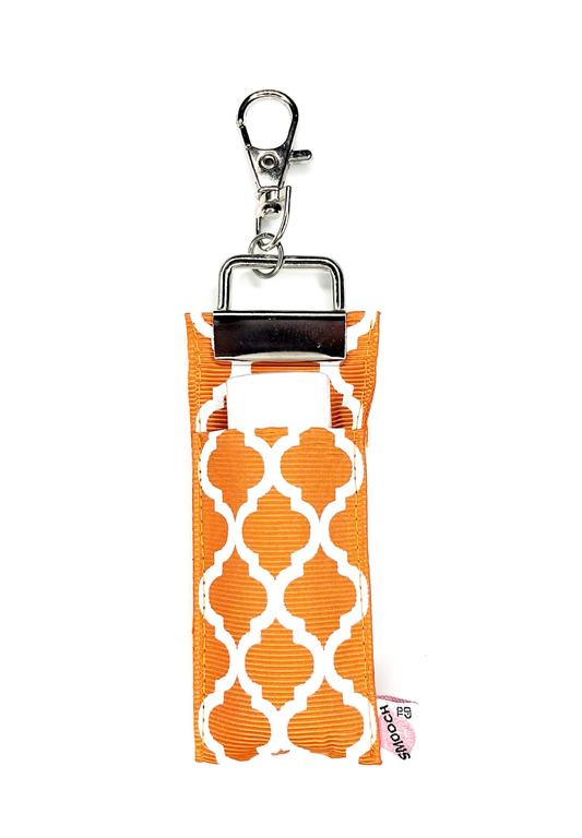 Team Colors - Burnt Orange/White - Lip Balm Holder