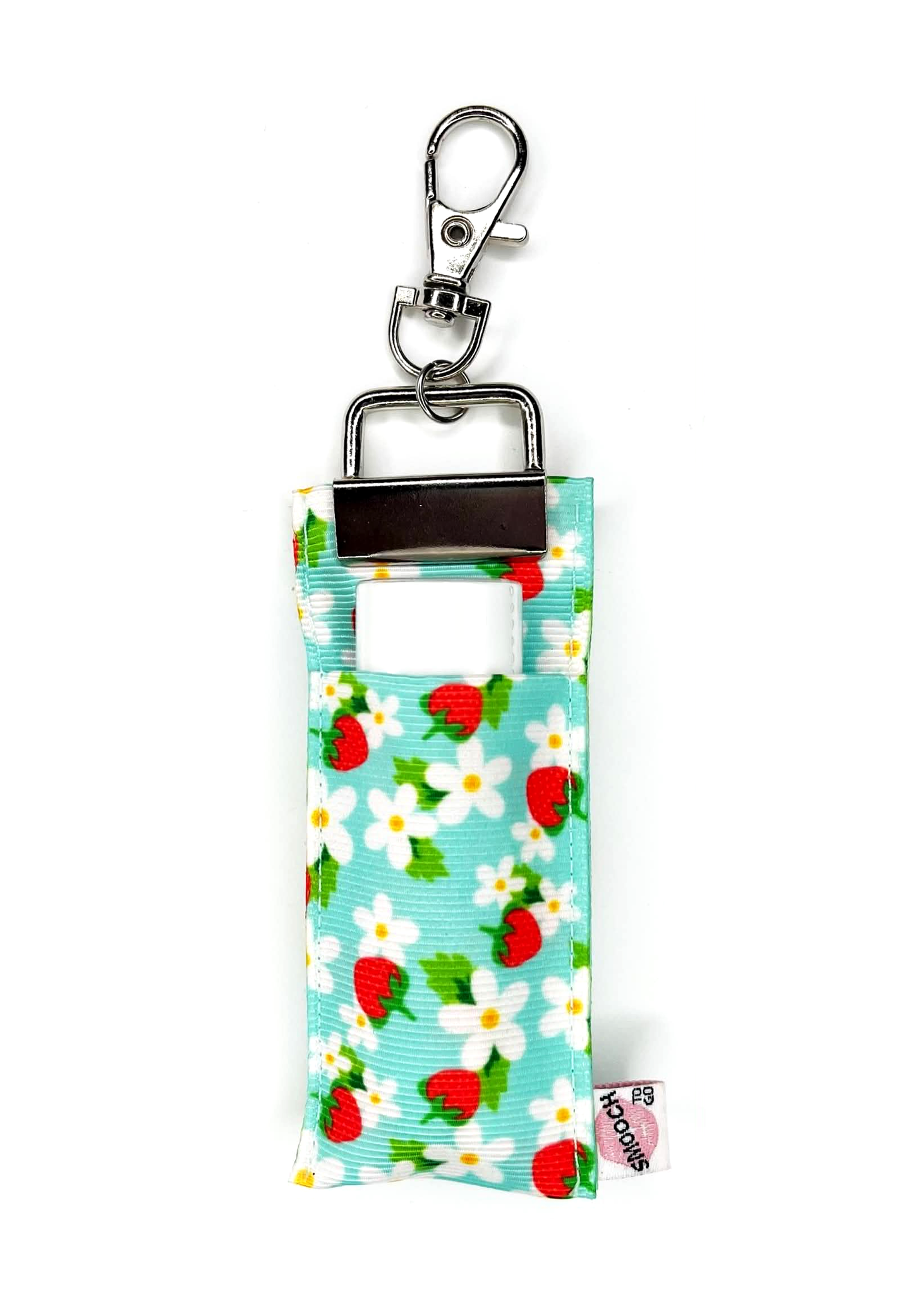 Strawberries on Aqua - Lip Balm Holder
