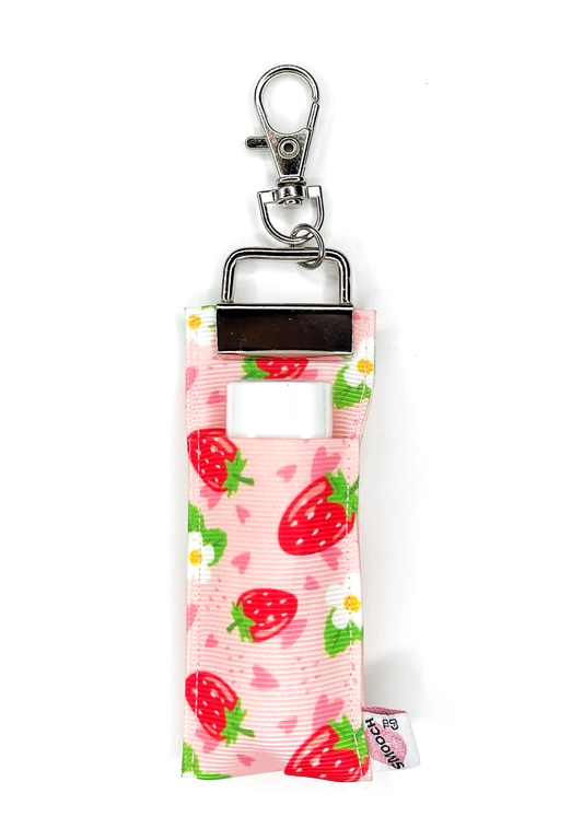 Strawberries on Pink - Lip Balm Holder