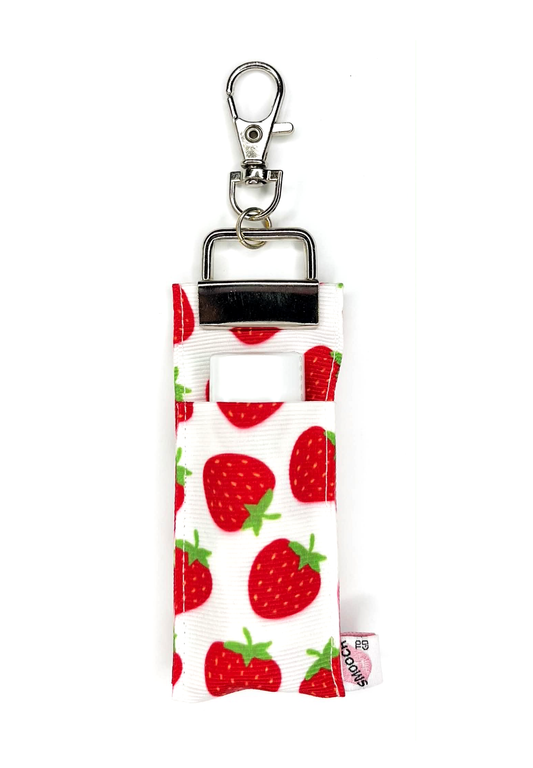 Strawberries on White - Lip Balm Holder