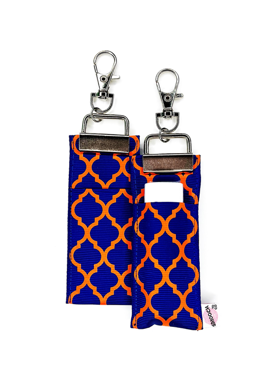 Team Colors - Blue/Orange - Lip Balm Holder (Single)